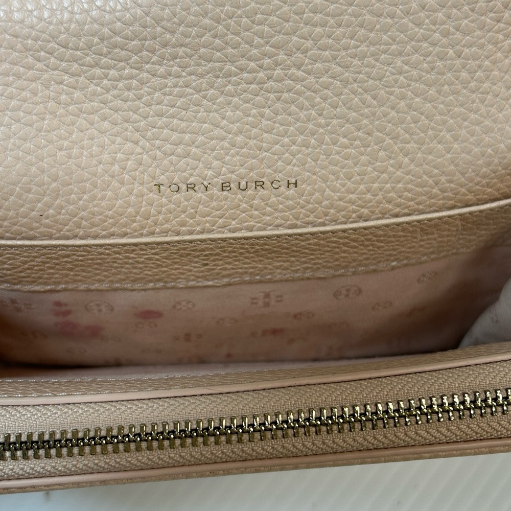 Tory Burch Thea Flat Wallet Crossbody Blush Pink - Picture 6 of 11